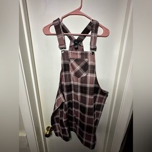 Rue21. Pink plaid. 2X overalls